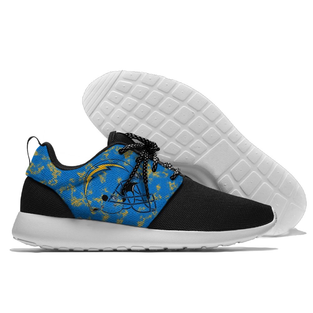 Men's NFL San Diego Chargers Roshe Style Lightweight Running Shoes 001 - Click Image to Close